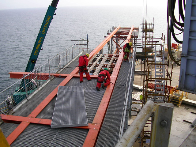 Plataforma en Alta Mar de Plástico Reforzado con Fibra de Vidrio, F R P en el Mercado Petrolero, P R F V, G R P