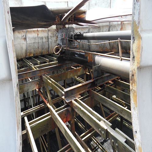 FRP Maintenance Platform Inside Cooling Tower
