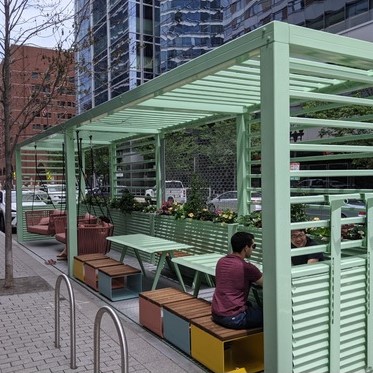 f r p, composite, structure, parklets 